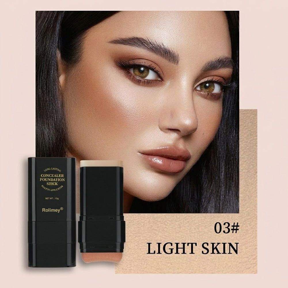Doppelseitiger Foundation- & Concealer-Stift mit integriertem Pinsel