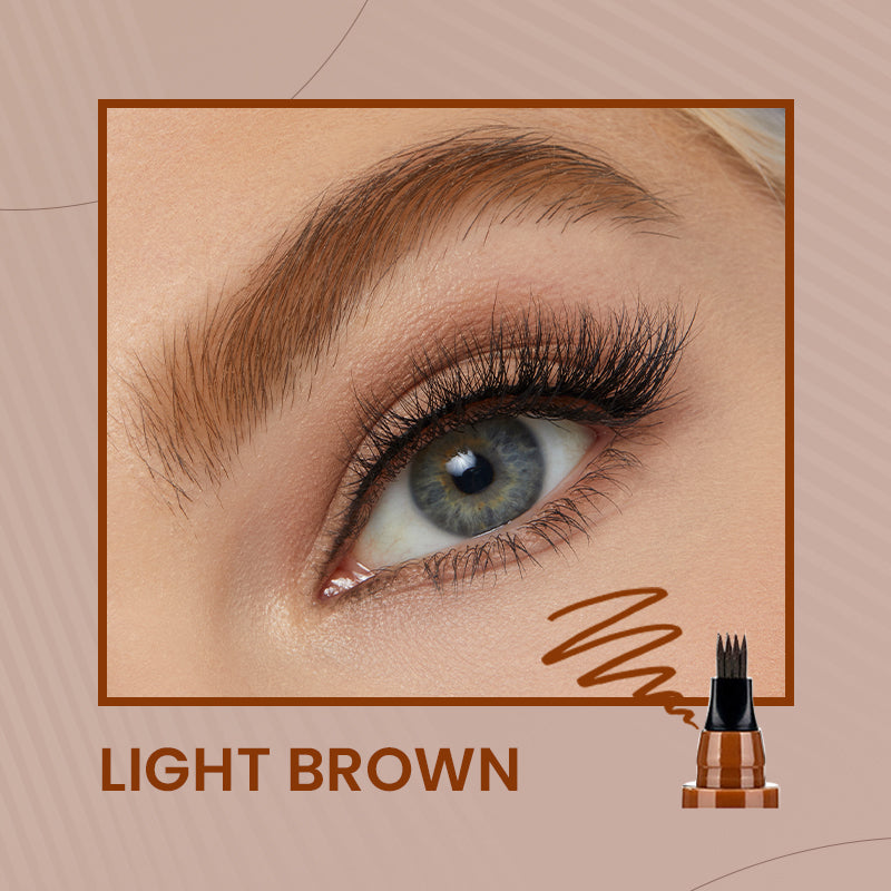 4-Tip Microblade Pen for Brows & Beards – Waterproof, Smudge-Proof & Natural Look
